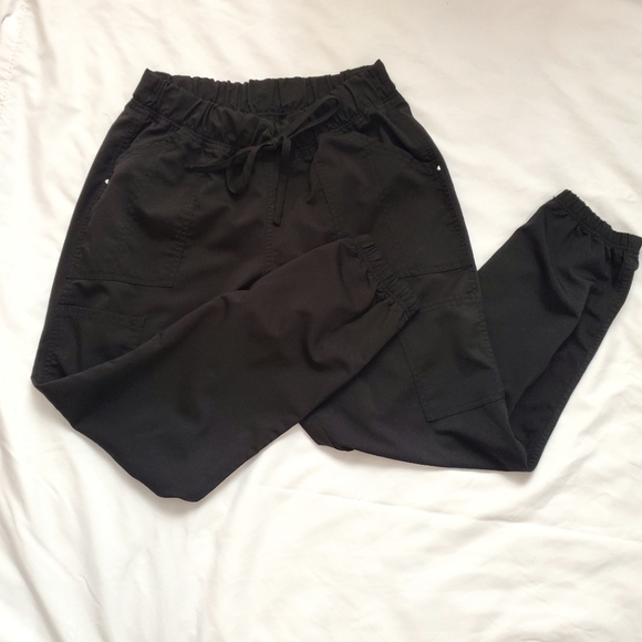 Scrubstar Pants & Jumpsuits Womens Black Petite Scrubstar Jogger Poshmark